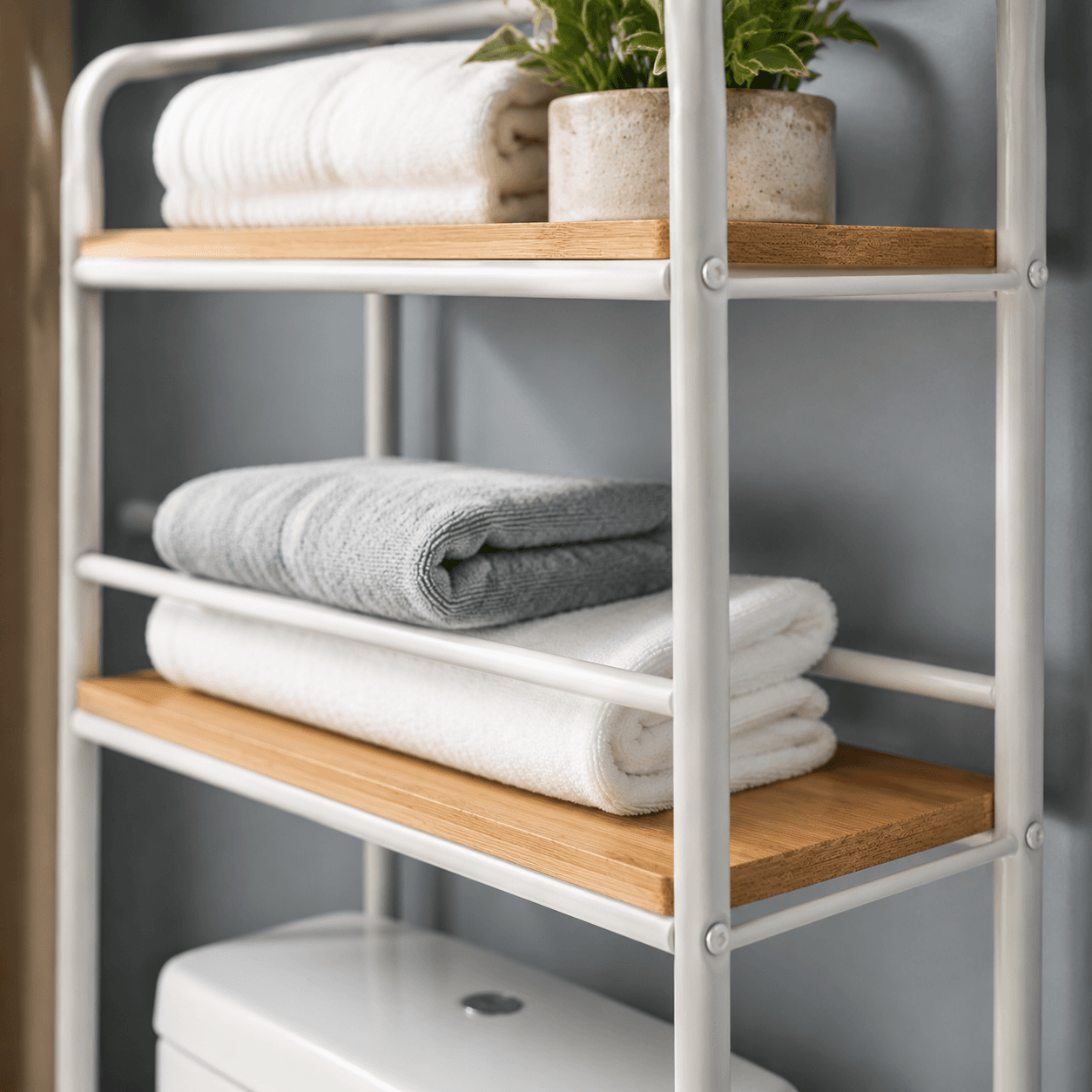 Over-Toilet 3-Tier Storage Shelf — Detail
