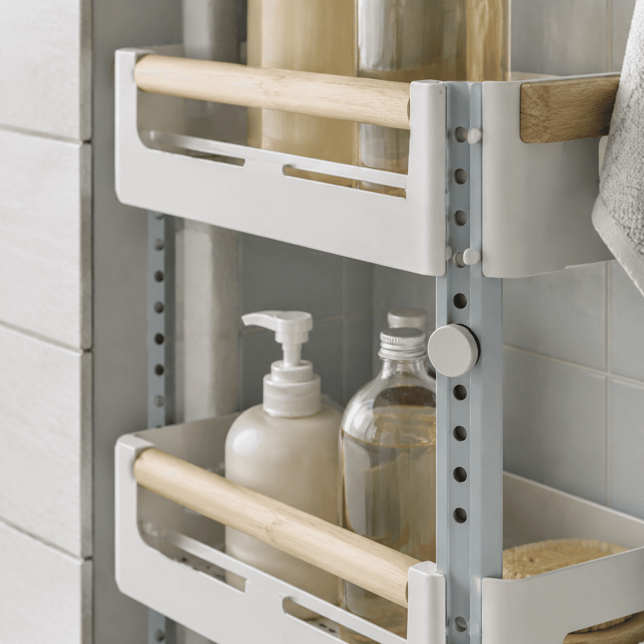 Shower Niche Organizer Shelf — Detail