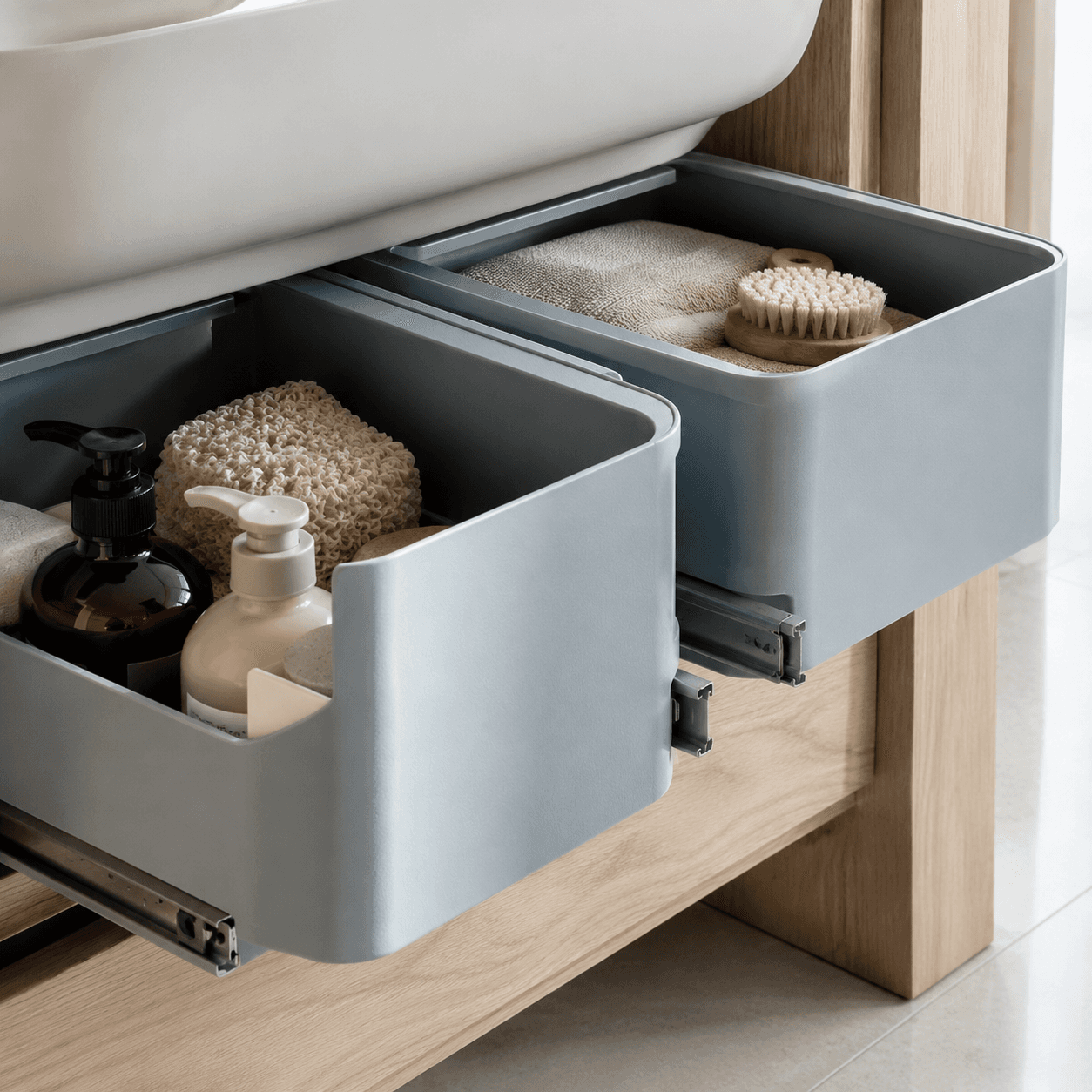 Under-Sink Sliding Drawer (2-pack) — Detail