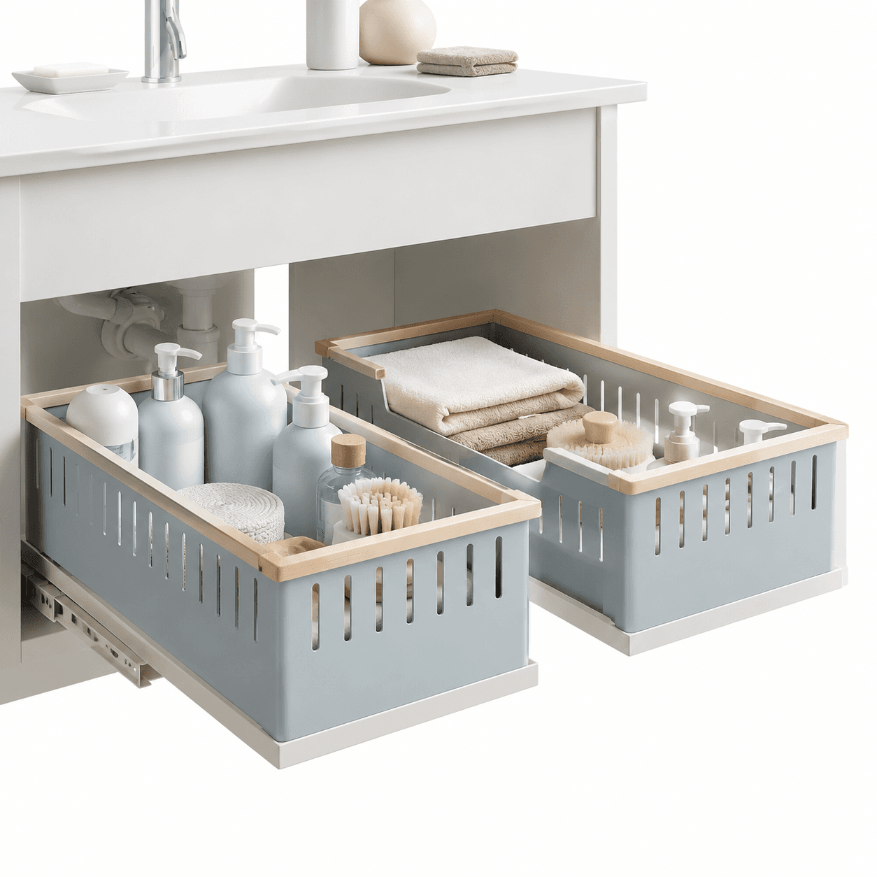 Under-Sink Sliding Drawer (2-pack)