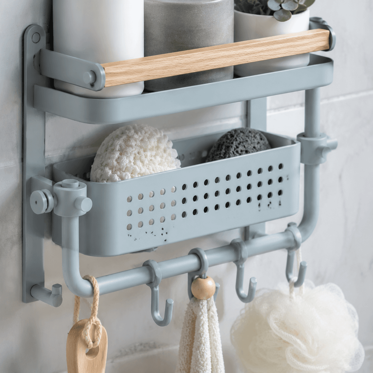 Wall-Mounted Organizer Rack — Detail