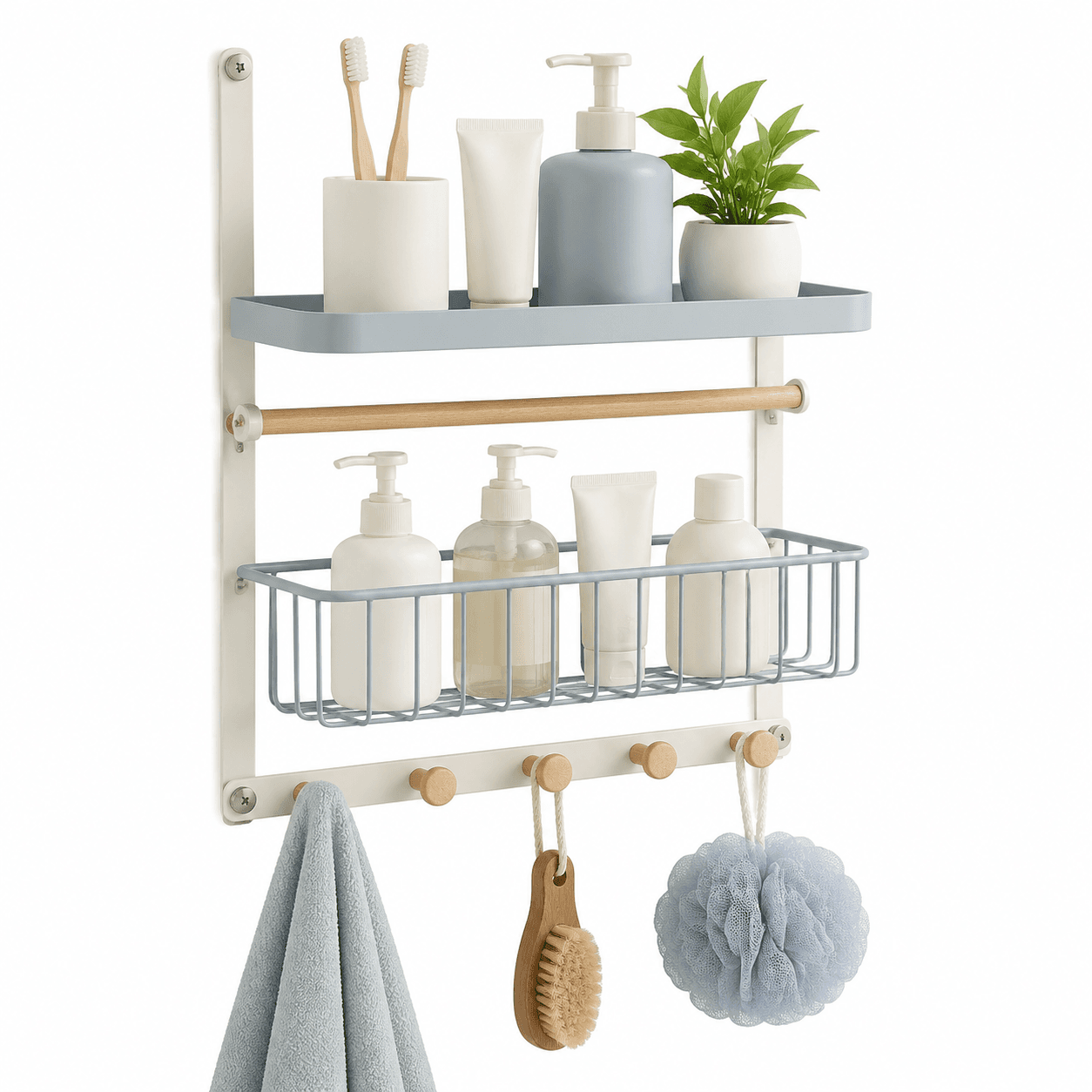 Wall-Mounted Organizer Rack